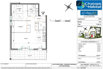 Ma-Cabane - Location Appartement THONON-LES-BAINS, 58 m²