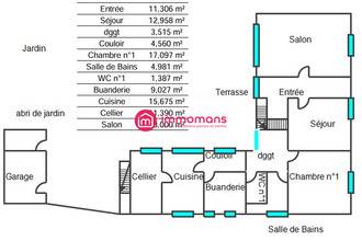  maison noyen-sur-sarthe 72430