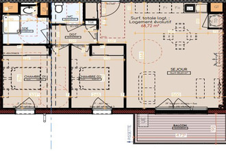 Ma-Cabane - Neuf Appartement Tournefeuille, 68 m²