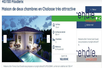  terrain poudenx 40700