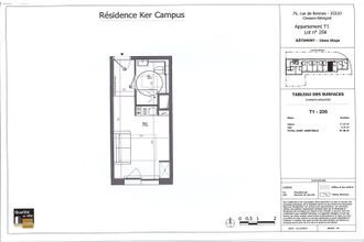 Ma-Cabane - Vente Appartement CESSON-SEVIGNE, 21 m²