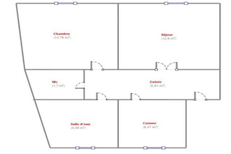 Ma-Cabane - Vente Appartement COURBEVOIE, 46 m²