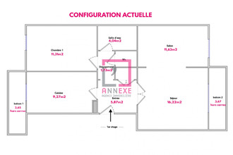 Ma-Cabane - Vente Appartement Fontaines-sur-Saône, 61 m²