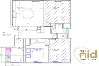 Ma-Cabane - Vente Appartement Grenoble, 65 m²
