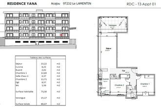 Ma-Cabane - Vente Appartement Lamentin, 73 m²