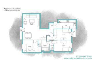 Ma-Cabane - Vente Appartement LEVALLOIS-PERRET, 80 m²