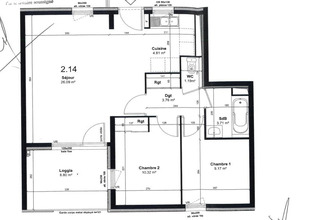 Ma-Cabane - Vente Appartement RENNES, 59 m²