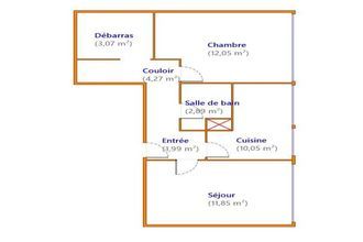 Ma-Cabane - Vente Appartement Tomblaine, 46 m²