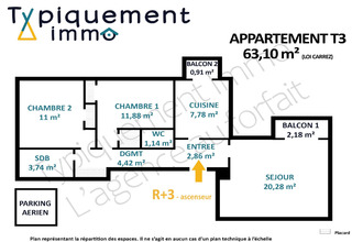 Ma-Cabane - Vente Appartement Toulouse, 63 m²