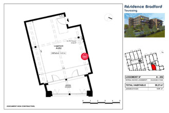 Ma-Cabane - Vente Appartement Tourcoing, 59 m²