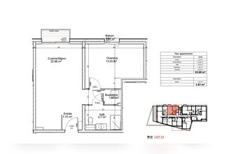 Ma-Cabane - Vente Appartement Valenciennes, 43 m²