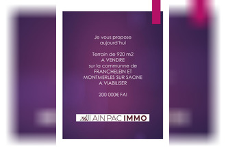 Vente Terrain 01090, FRANCHELEINS France