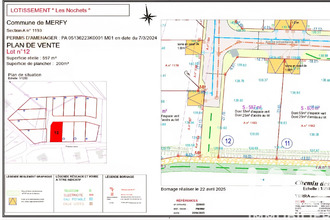 Vente Terrain 51220, Merfy France