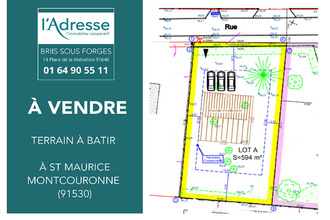 Ma-Cabane - Vente Terrain SAINT-MAURICE-MONTCOURONNE, 594 m²