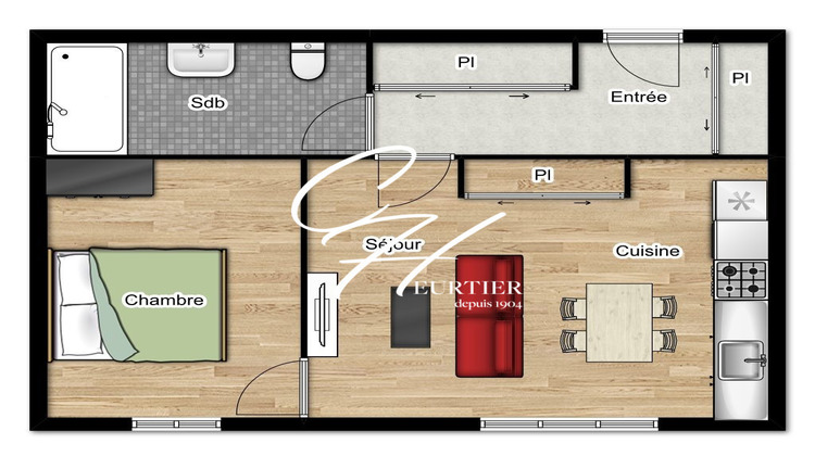 Ma-Cabane - Location Appartement Échirolles, 27 m²