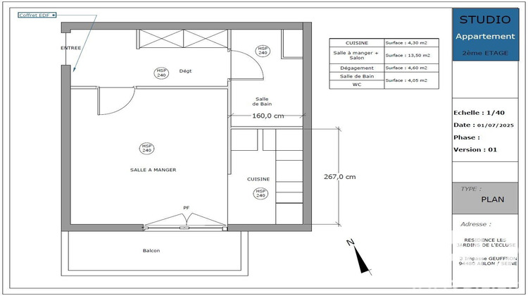 Ma-Cabane - Location Appartement Ablon-sur-Seine, 26 m²