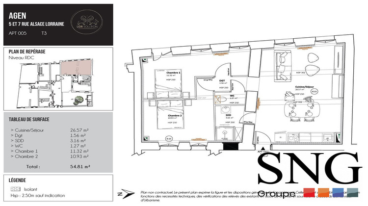 Ma-Cabane - Location Appartement Agen, 54 m²