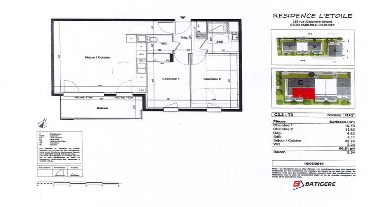 Ma-Cabane - Location Appartement AMBERIEU-EN-BUGEY, 66 m²