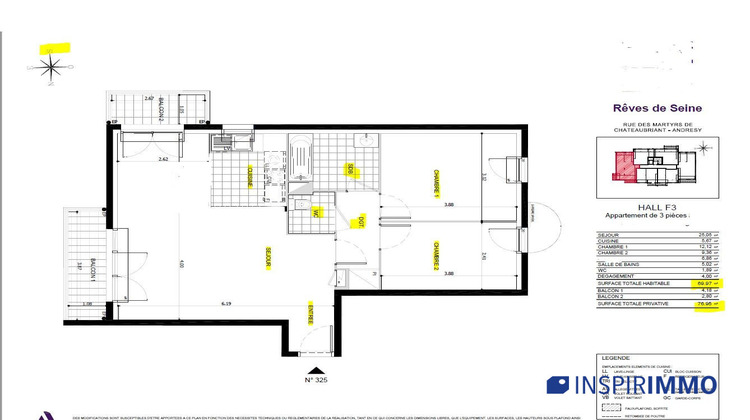 Ma-Cabane - Location Appartement Andrésy, 69 m²