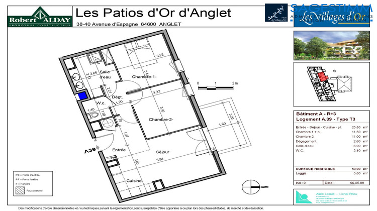 Ma-Cabane - Location Appartement ANGLET, 59 m²