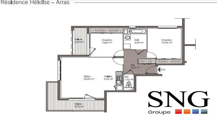 Ma-Cabane - Location Appartement Arras, 66 m²