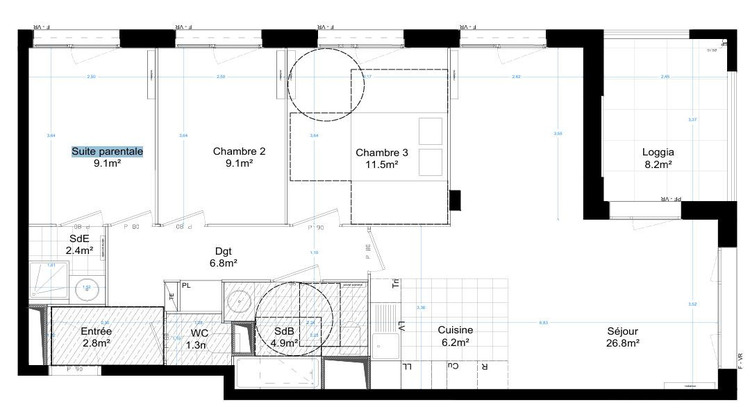 Ma-Cabane - Location Appartement ASNIERES-SUR-SEINE, 81 m²