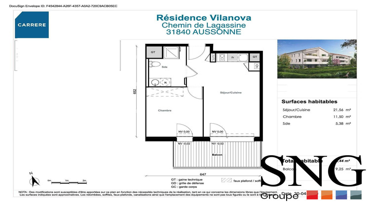 Ma-Cabane - Location Appartement Aussonne, 38 m²