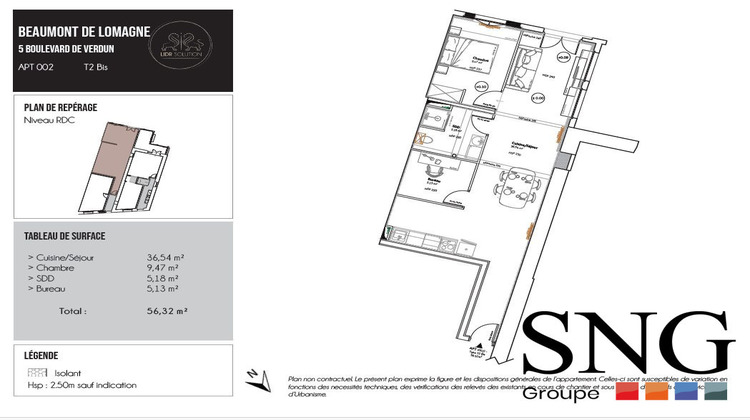 Ma-Cabane - Location Appartement Beaumont-de-Lomagne, 56 m²