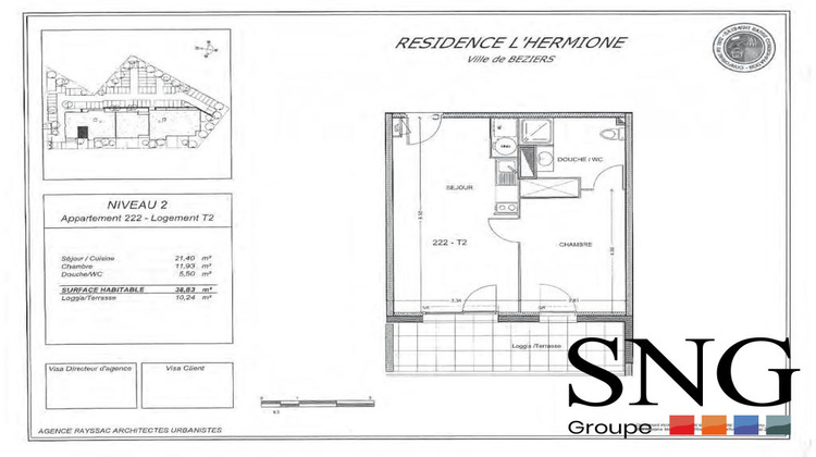 Ma-Cabane - Location Appartement Béziers, 39 m²