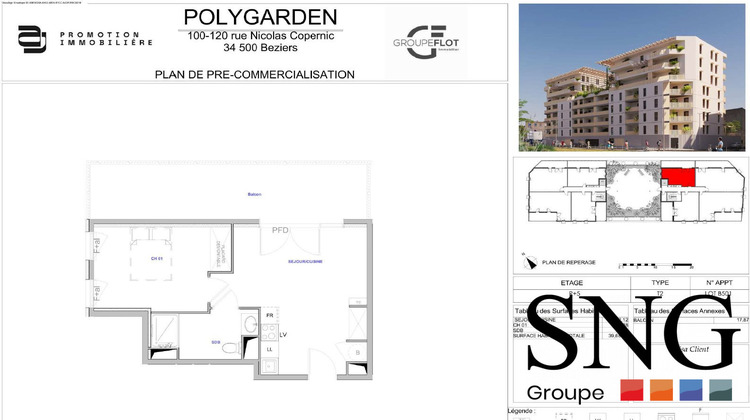 Ma-Cabane - Location Appartement Béziers, 39 m²