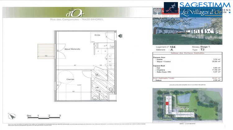 Ma-Cabane - Location Appartement BIHOREL, 42 m²