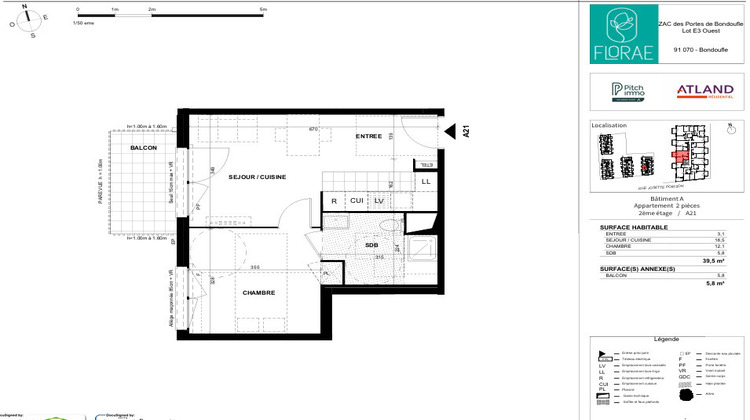 Ma-Cabane - Location Appartement BONDOUFLE, 39 m²