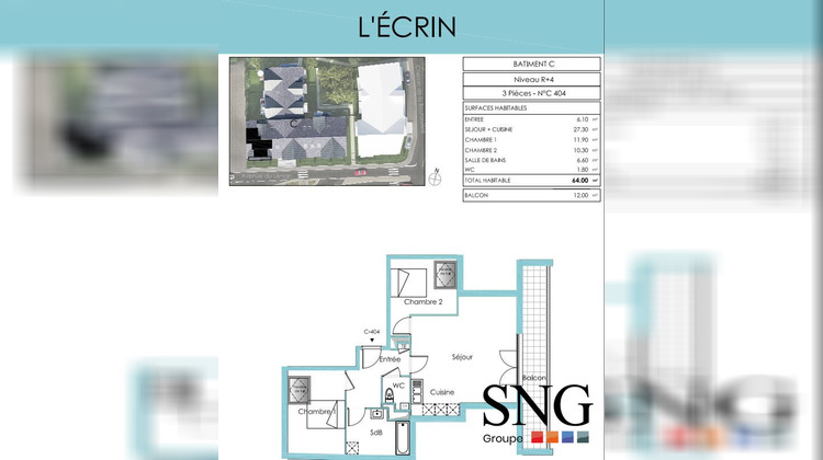 Ma-Cabane - Location Appartement Bons-en-Chablais, 64 m²