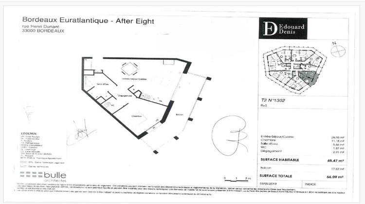 Ma-Cabane - Location Appartement Bordeaux, 47 m²