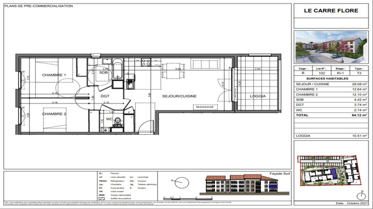 Ma-Cabane - Location Appartement BOURGOIN-JALLIEU, 65 m²