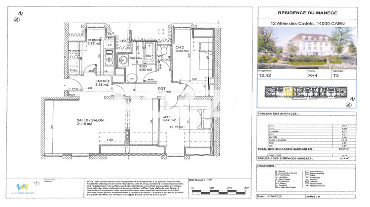 Ma-Cabane - Location Appartement CAEN, 60 m²