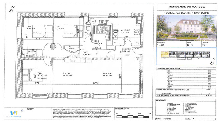 Ma-Cabane - Location Appartement CAEN, 86 m²