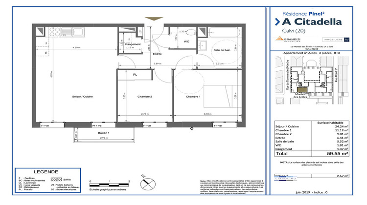 Ma-Cabane - Location Appartement CALVI, 59 m²