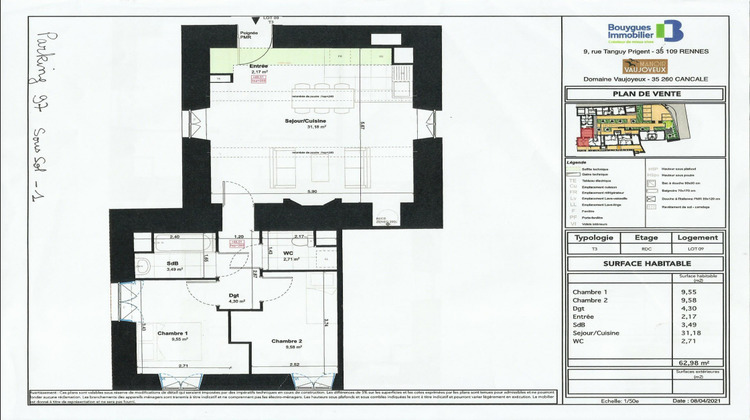 Ma-Cabane - Location Appartement CANCALE, 62 m²