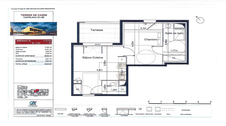 Ma-Cabane - Location Appartement Castelnau-le-Lez, 39 m²