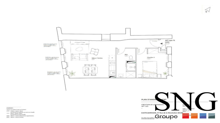 Ma-Cabane - Location Appartement Castelsarrasin, 41 m²
