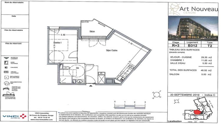 Ma-Cabane - Location Appartement CENON, 46 m²