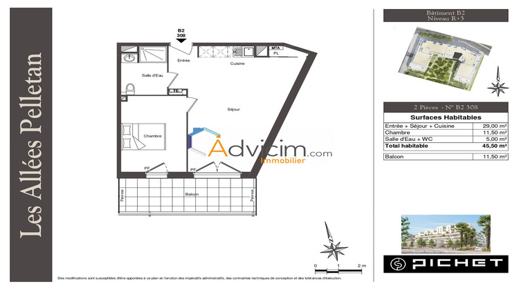 Ma-Cabane - Location Appartement Cenon, 45 m²
