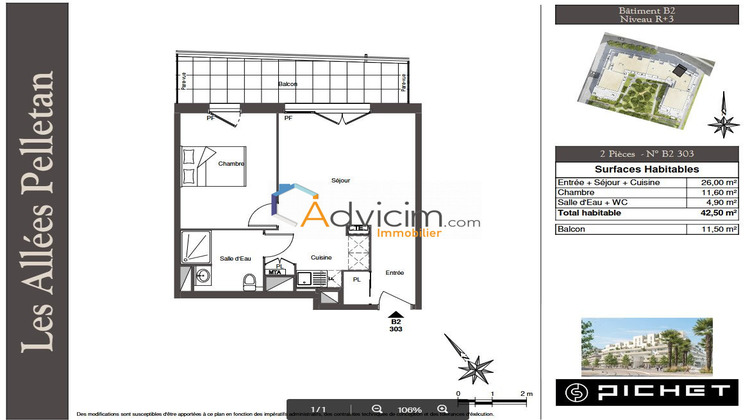 Ma-Cabane - Location Appartement Cenon, 42 m²
