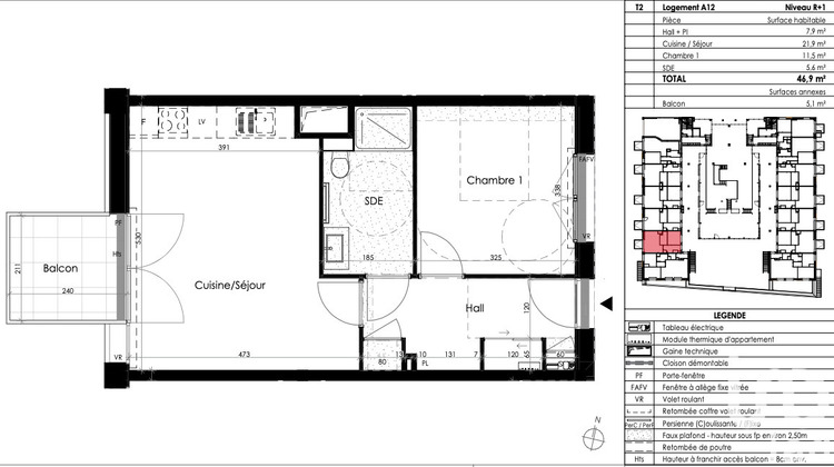 Ma-Cabane - Location Appartement Cesson-Sévigné, 47 m²