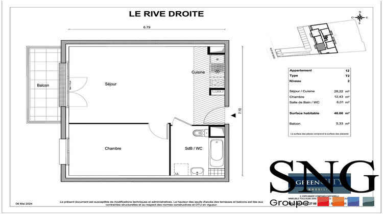 Ma-Cabane - Location Appartement Champagne-sur-Seine, 46 m²