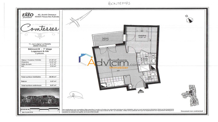 Ma-Cabane - Location Appartement Chartres, 40 m²