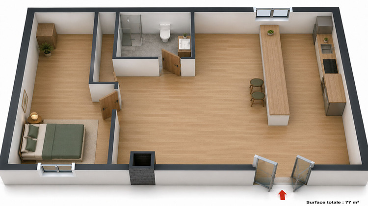 Ma-Cabane - Location Appartement CHATEAUNEUF-LES-MARTIGUES, 29 m²