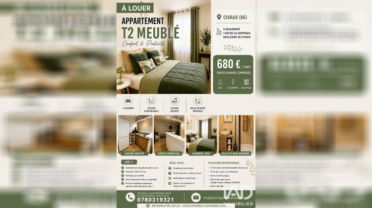 Ma-Cabane - Location Appartement Civaux, 49 m²