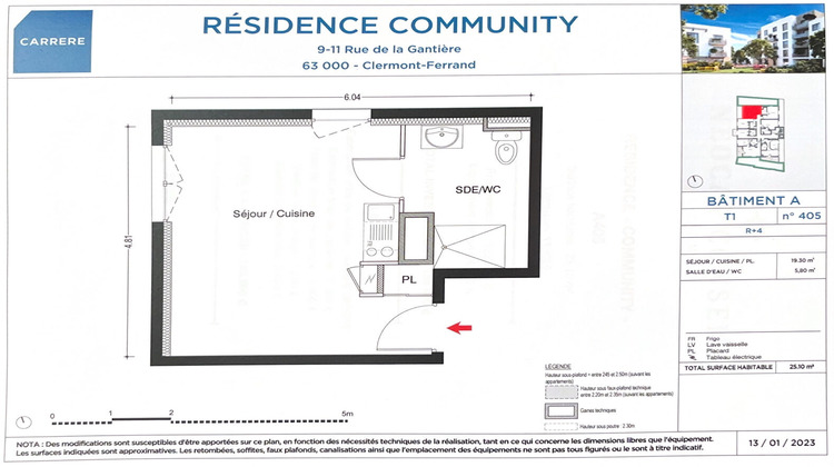 Ma-Cabane - Location Appartement CLERMONT-FERRAND, 25 m²